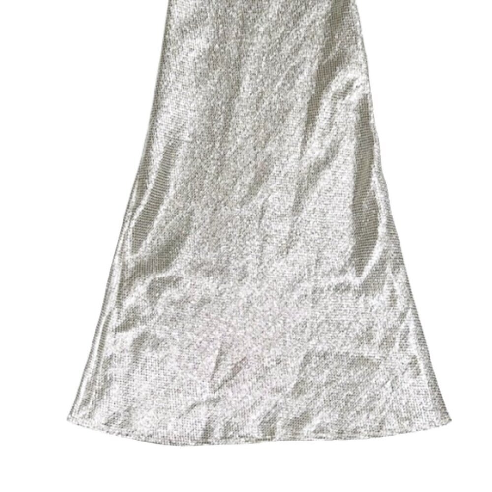 Chic Metallic Wide Leg Pants - Picture 6 of 16